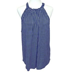 Adrianna Papell Printed Ruffle Neck Halter Top